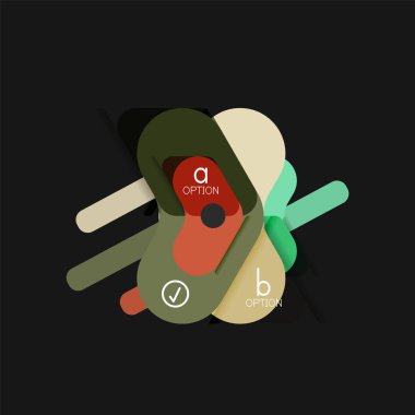 Düz tasarım geometrik infographics, ok şekli vektör etiket veya etiket, Fiyat etiketleri, promosyon rozet, simgesi tasarım, kağıt tarzı düzeni verileri grafik görselleştirme adım adım süreci için için teklif