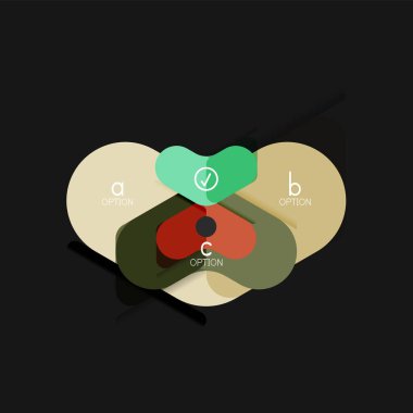 Düz tasarım geometrik infographics, ok şekli vektör etiket veya etiket, Fiyat etiketleri, promosyon rozet, simgesi tasarım, kağıt tarzı düzeni verileri grafik görselleştirme adım adım süreci için için teklif