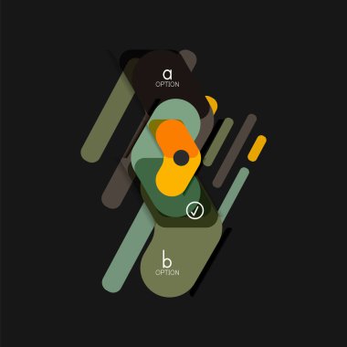 Düz tasarım geometrik infographics, ok şekli vektör etiket veya etiket, Fiyat etiketleri, promosyon rozet, simgesi tasarım, kağıt tarzı düzeni verileri grafik görselleştirme adım adım süreci için için teklif