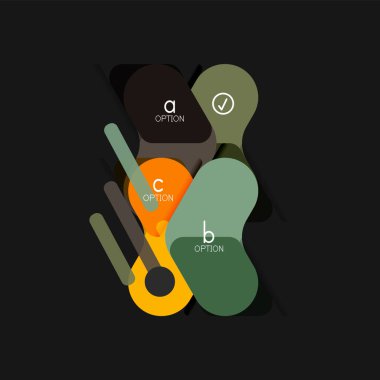 Düz tasarım geometrik infographics, ok şekli vektör etiket veya etiket, Fiyat etiketleri, promosyon rozet, simgesi tasarım, kağıt tarzı düzeni verileri grafik görselleştirme adım adım süreci için için teklif