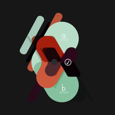 Düz tasarım geometrik infographics, ok şekli vektör etiket veya etiket, Fiyat etiketleri, promosyon rozet, simgesi tasarım, kağıt tarzı düzeni verileri grafik görselleştirme adım adım süreci için için teklif