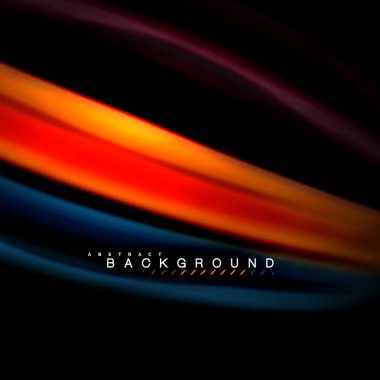 Sıvı karıştırma renkler dalga arka plan tasarlamak vektör. Renkli örgü dalgalar