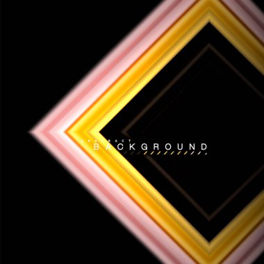 Sıvı çok renkli çizgilerle oluşturulan geometrik şekiller