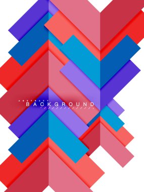 Çok renkli soyut geometrik şekiller, geometri arka plan web afiş için
