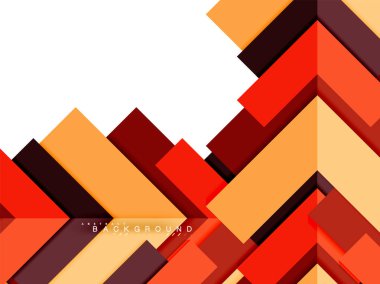 Çok renkli soyut geometrik şekiller, geometri arka plan web afiş için