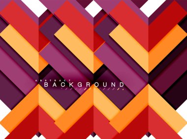 Çok renkli soyut geometrik şekiller, geometri arka plan web afiş için