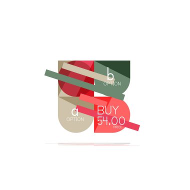 En az daire temiz soyut seçeneği adım Infographic tasarım öğesi, geometrik şekiller - Tur kareler, daireler ve satırları düzeni ile örnek metin