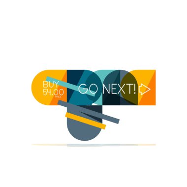 En az daire temiz soyut seçeneği adım Infographic tasarım öğesi, geometrik şekiller - Tur kareler, daireler ve satırları düzeni ile örnek metin