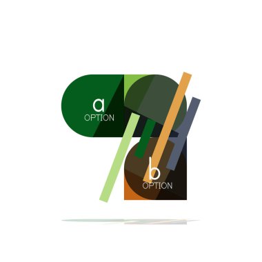 En az daire temiz soyut seçeneği adım Infographic tasarım öğesi, geometrik şekiller - Tur kareler, daireler ve satırları düzeni ile örnek metin