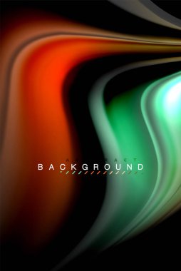 Sıvı sıvı renkler tasarım, renkli mermer veya plastik dalgalı doku arka plan, siyah, iş veya teknoloji sunu veya web broşür için parlak renkli öğeleri kapak tasarımı, duvar kağıdı