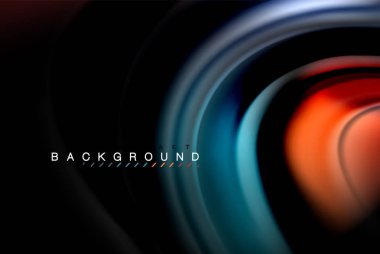 Sıvı sıvı renkler tasarım, renkli mermer veya plastik dalgalı doku arka plan, siyah, iş veya teknoloji sunu veya web broşür için parlak renkli öğeleri kapak tasarımı, duvar kağıdı