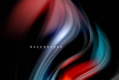 Sıvı sıvı renkler tasarım, renkli mermer veya plastik dalgalı doku arka plan, siyah, iş veya teknoloji sunu veya web broşür için parlak renkli öğeleri kapak tasarımı, duvar kağıdı