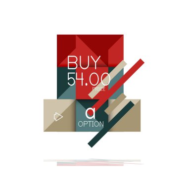 Kare seçeneğinin Infographic afiş. Bilgi ve veri görselleştirme, geometrik tasarım