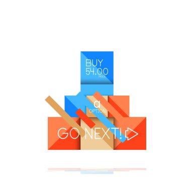 Kare seçeneğinin Infographic afiş. Bilgi ve veri görselleştirme, geometrik tasarım