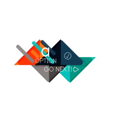 Üçgen veri görselleştirme tasarım, seçenek Infographic düzen