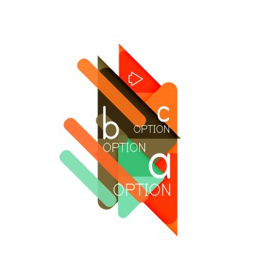 Üçgen veri görselleştirme tasarım, seçenek Infographic düzen