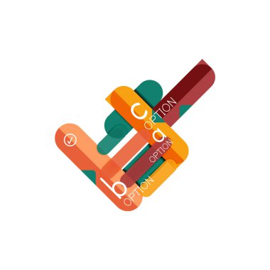 Özet satırları geometrik Infographic layoutabstract satırları geometrik Infographic düzeni, veri görselleştirme tasarım, seçeneği adım adım programı, web kutusu