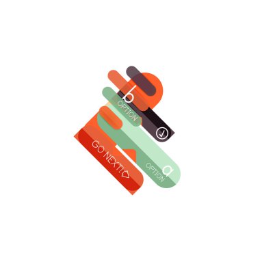 Özet satırları geometrik Infographic layoutabstract satırları geometrik Infographic düzeni, veri görselleştirme tasarım, seçeneği adım adım programı, web kutusu