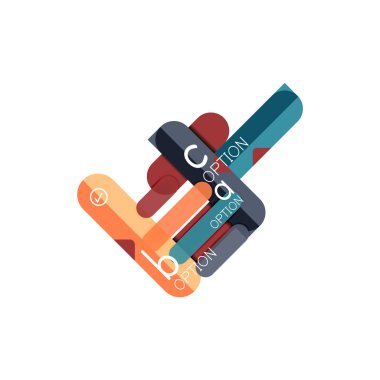 Özet satırları geometrik Infographic layoutabstract satırları geometrik Infographic düzeni, veri görselleştirme tasarım, seçeneği adım adım programı, web kutusu