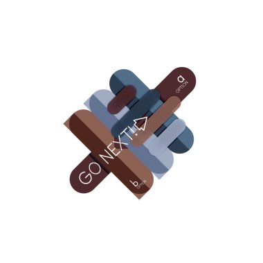 Özet satırları geometrik Infographic layoutabstract satırları geometrik Infographic düzeni, veri görselleştirme tasarım, seçeneği adım adım programı, web kutusu