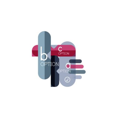 Özet satırları geometrik Infographic layoutabstract satırları geometrik Infographic düzeni, veri görselleştirme tasarım, seçeneği adım adım programı, web kutusu