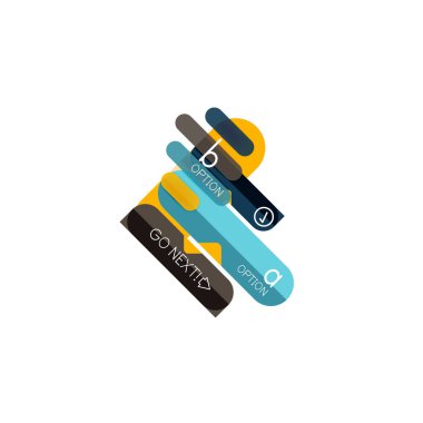 Özet satırları geometrik Infographic layoutabstract satırları geometrik Infographic düzeni, veri görselleştirme tasarım, seçeneği adım adım programı, web kutusu