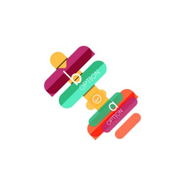 Özet satırları geometrik Infographic layoutabstract satırları geometrik Infographic düzeni, veri görselleştirme tasarım, seçeneği adım adım programı, web kutusu