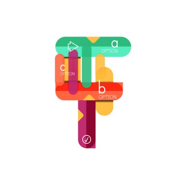 Özet satırları geometrik Infographic layoutabstract satırları geometrik Infographic düzeni, veri görselleştirme tasarım, seçeneği adım adım programı, web kutusu