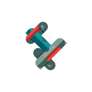 Özet satırları geometrik Infographic layoutabstract satırları geometrik Infographic düzeni, veri görselleştirme tasarım, seçeneği adım adım programı, web kutusu