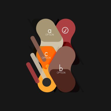 Düz tasarım geometrik infographics, ok şekli vektör etiket veya etiket, Fiyat etiketleri, promosyon rozet, simgesi tasarım, kağıt tarzı düzeni verileri grafik görselleştirme adım adım süreci için için teklif