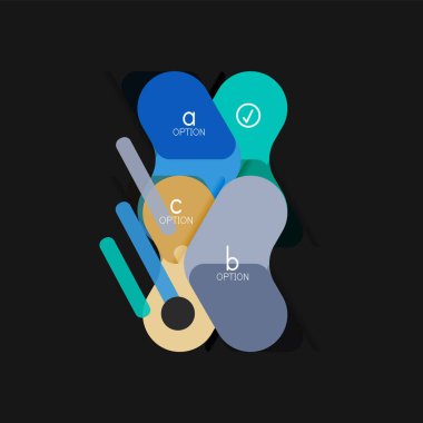 Düz tasarım geometrik infographics, ok şekli vektör etiket veya etiket, Fiyat etiketleri, promosyon rozet, simgesi tasarım, kağıt tarzı düzeni verileri grafik görselleştirme adım adım süreci için için teklif