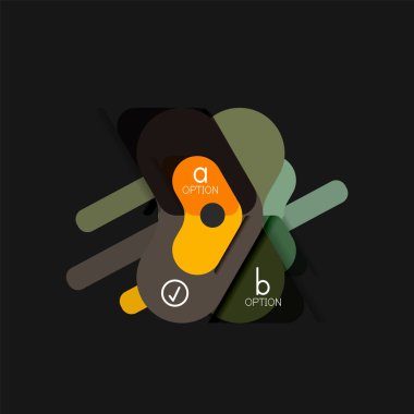 Düz tasarım geometrik infographics, ok şekli vektör etiket veya etiket, Fiyat etiketleri, promosyon rozet, simgesi tasarım, kağıt tarzı düzeni verileri grafik görselleştirme adım adım süreci için için teklif