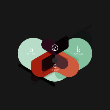 Düz tasarım geometrik infographics, ok şekli vektör etiket veya etiket, Fiyat etiketleri, promosyon rozet, simgesi tasarım, kağıt tarzı düzeni verileri grafik görselleştirme adım adım süreci için için teklif