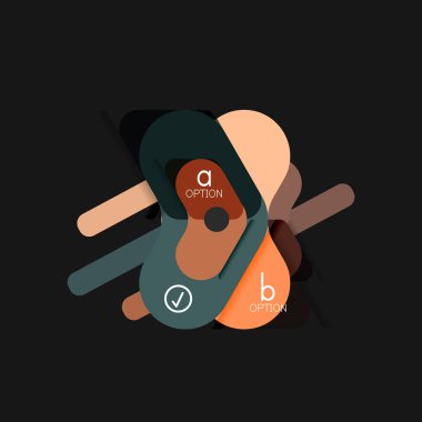 Düz tasarım geometrik infographics, ok şekli vektör etiket veya etiket, Fiyat etiketleri, promosyon rozet, simgesi tasarım, kağıt tarzı düzeni verileri grafik görselleştirme adım adım süreci için için teklif