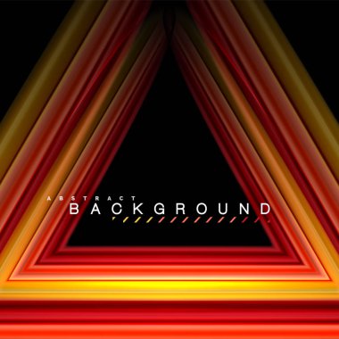 Sıvı çok renkli çizgilerle oluşturulan geometrik şekiller