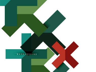 Çok renkli soyut geometrik şekiller, geometri arka plan web afiş için