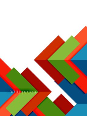Çok renkli soyut geometrik şekiller, geometri arka plan web afiş için