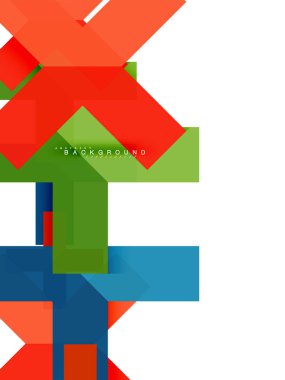 Çok renkli soyut geometrik şekiller, geometri arka plan web afiş için