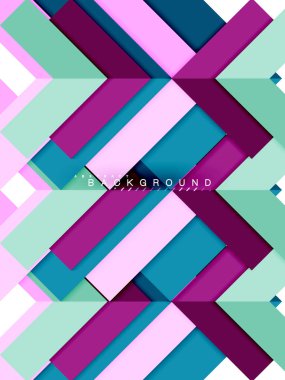 Çok renkli soyut geometrik şekiller, geometri arka plan web afiş için