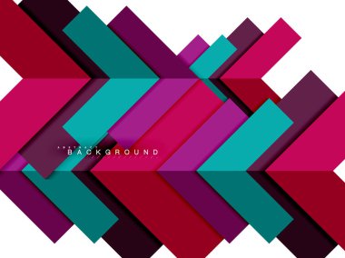 Çok renkli soyut geometrik şekiller, geometri arka plan web afiş için