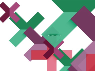 Çok renkli soyut geometrik şekiller, geometri arka plan web afiş için