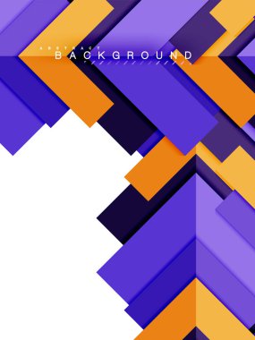 Çok renkli soyut geometrik şekiller, geometri arka plan web afiş için