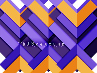 Çok renkli soyut geometrik şekiller, geometri arka plan web afiş için