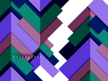 Çok renkli soyut geometrik şekiller, geometri arka plan web afiş için