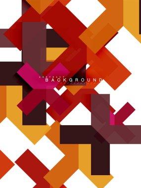 Çok renkli soyut geometrik şekiller, geometri arka plan web afiş için