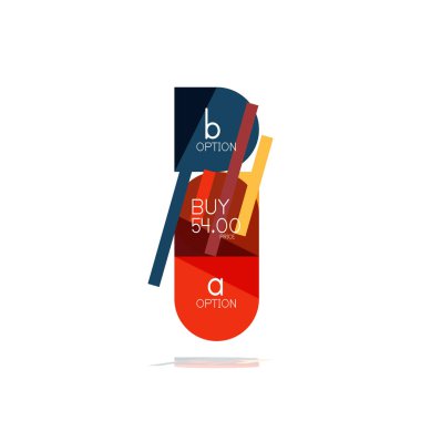 En az daire temiz soyut seçeneği adım Infographic tasarım öğesi, geometrik şekiller - Tur kareler, daireler ve satırları düzeni ile örnek metin