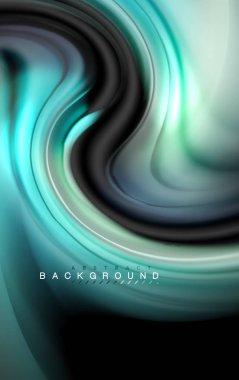 Sıvı sıvı renkler tasarım, renkli mermer veya plastik dalgalı doku arka plan, siyah, iş veya teknoloji sunu veya web broşür için parlak renkli öğeleri kapak tasarımı, duvar kağıdı