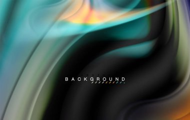 Sıvı sıvı renkler tasarım, renkli mermer veya plastik dalgalı doku arka plan, siyah, iş veya teknoloji sunu veya web broşür için parlak renkli öğeleri kapak tasarımı, duvar kağıdı