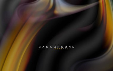 Sıvı sıvı renkler tasarım, renkli mermer veya plastik dalgalı doku arka plan, siyah, iş veya teknoloji sunu veya web broşür için parlak renkli öğeleri kapak tasarımı, duvar kağıdı
