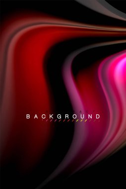 Sıvı sıvı renkler tasarım, renkli mermer veya plastik dalgalı doku arka plan, siyah, iş veya teknoloji sunu veya web broşür için parlak renkli öğeleri kapak tasarımı, duvar kağıdı